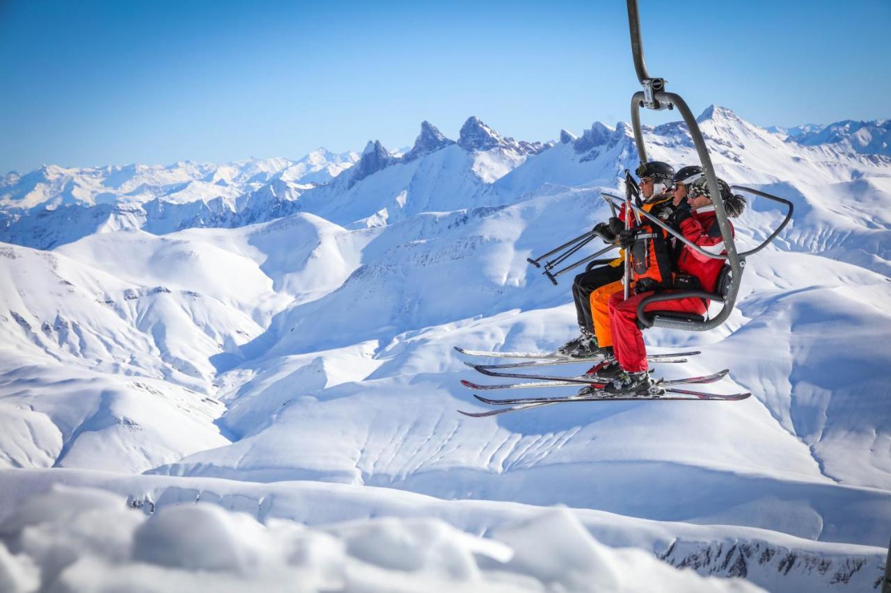 Hotel Le Refuge Alpe d'Huez Bagian luar foto